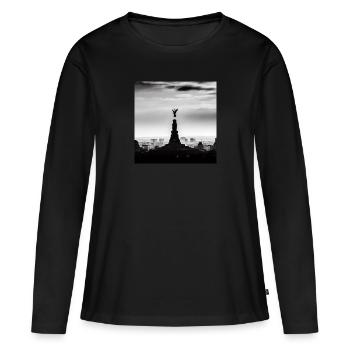 Gothic Angel - Hommage WGT - T-shirt manches longues Premium bio Femme - noir - Devant - Julia (174cm)