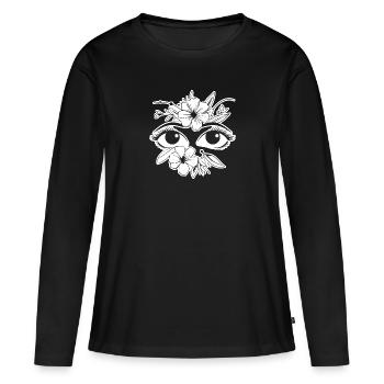 Eye Eyes Ophthalmologist - Women's Premium Organic Long Sleeve Shirt - black - Front - Julia (174cm)