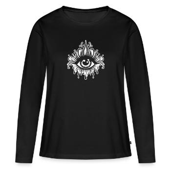 Eye Eyes Ophthalmologist - Women's Premium Organic Long Sleeve Shirt - black - Front - Julia (174cm)
