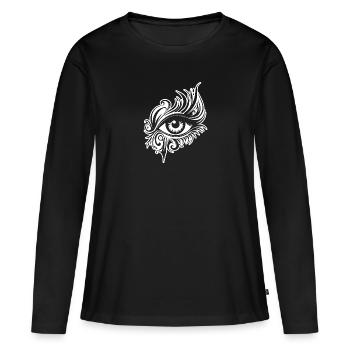 Eye Eyes Ophthalmologist - Women's Premium Organic Long Sleeve Shirt - black - Front - Julia (174cm)