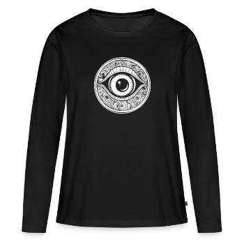 Eye Eyes Ophthalmologist - Women's Premium Organic Long Sleeve Shirt - black - Front - Julia (174cm)