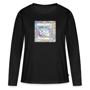 zeitloser stiel - Frauen Premium Bio Langarmshirt - Schwarz - Vorne - Julia (174cm)
