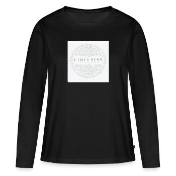 zeitloser stiel - Frauen Premium Bio Langarmshirt - Schwarz - Vorne - Julia (174cm)