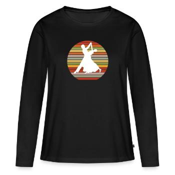 Dancing Dance Music - Women's Premium Organic Long Sleeve Shirt - black - Front - Julia (174cm)