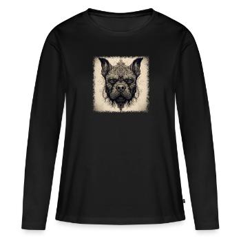 Funny Quote Beagle Dog Gift Dog Friendly Lover - Women's Premium Organic Long Sleeve Shirt - black - Front - Julia (174cm)