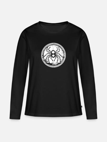 Spider spiders animals - Women's Premium Organic Long Sleeve Shirt - black