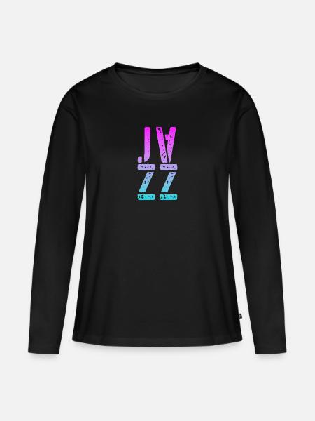 Jazz Musik - Frauen Premium Bio Langarmshirt - Schwarz