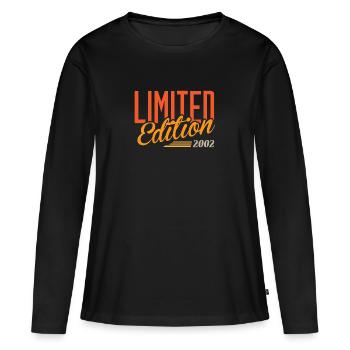 Vintage 2002 - Women's Premium Organic Long Sleeve Shirt - black - Front - Julia (174cm)