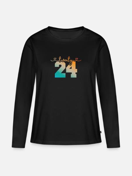 2024 - T-shirt manches longues Premium bio Femme - noir