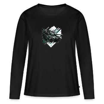 Dynamic Assault Barrage - Women's Premium Organic Long Sleeve Shirt - black - Front - Julia (174cm)