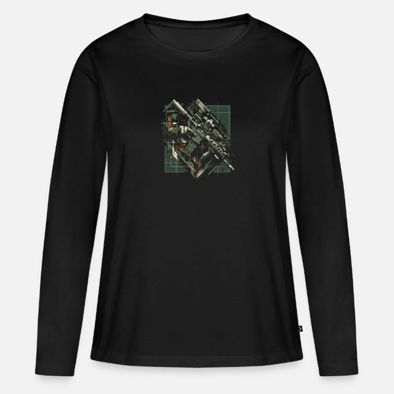 Tactical Precision Framework - Women's Premium Organic Long Sleeve Shirt - black