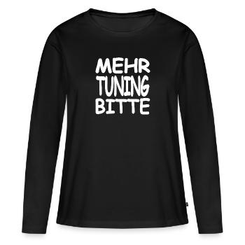 Tuning - Women's Premium Organic Long Sleeve Shirt - black - Front - Julia (174cm)
