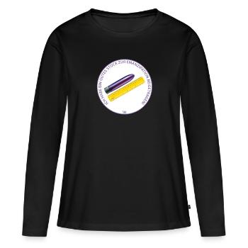 Emanzipation / Vibrator Bo-Grafik - Frauen Premium Bio Langarmshirt - Schwarz - Vorne - Julia (174cm)