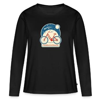 The Bicycle Cosmos, Bicycle Cosmos - Women's Premium Organic Long Sleeve Shirt - black - Front - Julia (174cm)