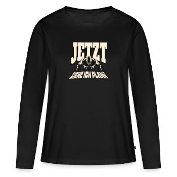 Maintenant, je tire la planche - T-shirt manches longues Premium bio Femme - noir - Devant - Julia (174cm)