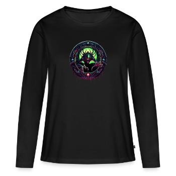 Porte des ténèbres - T-shirt manches longues Premium bio Femme - noir - Devant - Julia (174cm)