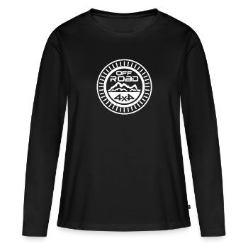 4x4 Véhicule tout-terrain tout-terrain Montagnes Aventure w - T-shirt manches longues Premium bio Femme - noir - Devant - Julia (174cm)