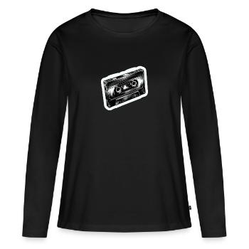 Band - Frauen Premium Bio Langarmshirt - Schwarz - Vorne - Julia (174cm)