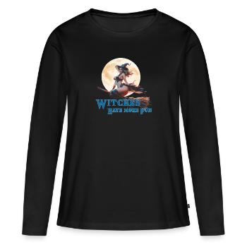 Witches are allowed to do this 2024 03 - Women's Premium Organic Long Sleeve Shirt - black - Front - Julia (174cm)