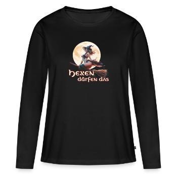 Witches are allowed to do that 2024 01 - Women's Premium Organic Long Sleeve Shirt - black - Front - Julia (174cm)