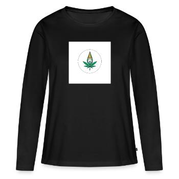 Joint - Frauen Premium Bio Langarmshirt - Schwarz - Vorne - Julia (174cm)