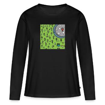 Concert de Kuoro - T-shirt manches longues Premium bio Femme - noir - Devant - Julia (174cm)