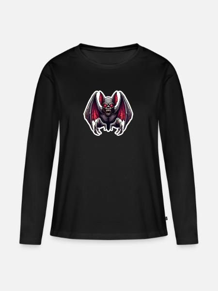 Abendsegler - Frauen Premium Bio Langarmshirt - Schwarz