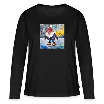 Für Krallen - Frauen Premium Bio Langarmshirt - Schwarz - Vorne - Julia (174cm)