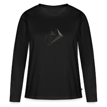 Figurine graphique fantaisie - T-shirt manches longues Premium bio Femme - noir - Devant - Julia (174cm)