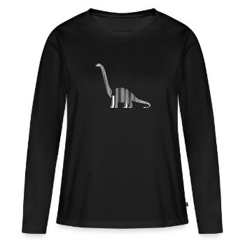 Dinosaurs dinosaurs dinosaurs brachiosaurs - Women's Premium Organic Long Sleeve Shirt - black - Front - Julia (174cm)
