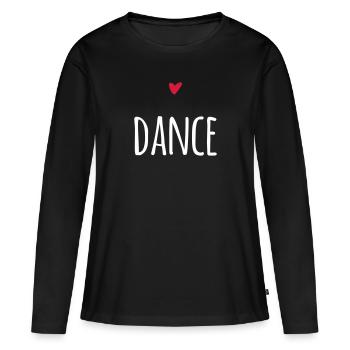 Cute dance design for everyone who loves dancing - Women's Premium Organic Long Sleeve Shirt - black - Front - Julia (174cm)