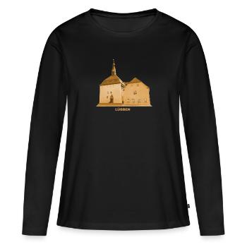 Lübben Museum Spreewald Lubin Brandenburg - Frauen Premium Bio Langarmshirt - Schwarz - Vorne - Julia (174cm)