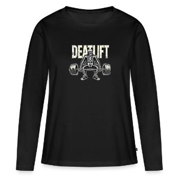 Deadlift – Train Hard or Die Trying - Women's Premium Organic Long Sleeve Shirt - black - Front - Julia (174cm)