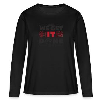 We get IT done IT-Fachmann Informatiker Computer - Women's Premium Organic Long Sleeve Shirt - black - Front - Julia (174cm)