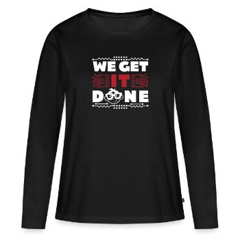 Nous faisons it-fachmann Informatiker Computer - T-shirt manches longues Premium bio Femme - noir - Devant - Julia (174cm)