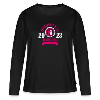 Hochzeit Braut JGA 2023 Junggesellinenabschied - Frauen Premium Bio Langarmshirt - Schwarz - Vorne - Julia (174cm)
