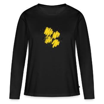 Sauvez les abeilles. - T-shirt manches longues Premium bio Femme - noir - Devant - Julia (174cm)