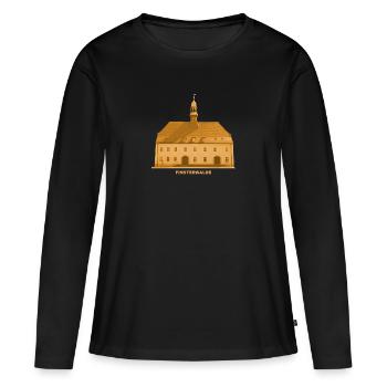 Finsterwalde Rathaus Elbe Elster Brandebourg - T-shirt manches longues Premium bio Femme - noir - Devant - Julia (174cm)