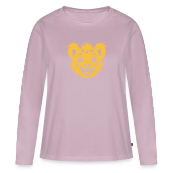 Hyäne - Frauen Premium Bio Langarmshirt - Altrosa - Vorne - Julia (174cm)