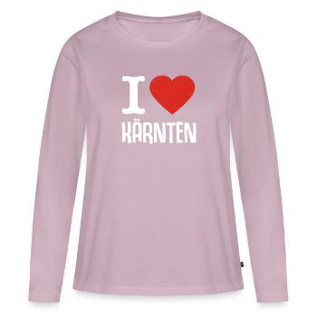 I love Carinthia Austria Austria - Women's Premium Organic Long Sleeve Shirt - dusky pink - Front - Julia (174cm)