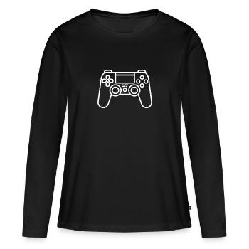Gamepad, joystick, gamepad - Women's Premium Organic Long Sleeve Shirt - black - Front - Julia (174cm)
