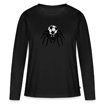 Fußspinne Spinne Spinne - Frauen Premium Bio Langarmshirt - Schwarz - Vorne - Julia (174cm)