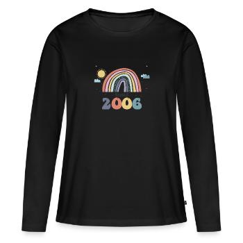 Making The World a Better Place Since 2006, 17th - Women's Premium Organic Long Sleeve Shirt - black - Front - Julia (174cm)