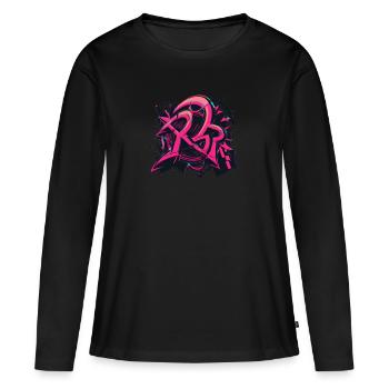 Roads of saint james - T-shirt manches longues Premium bio Femme - noir - Devant - Julia (174cm)