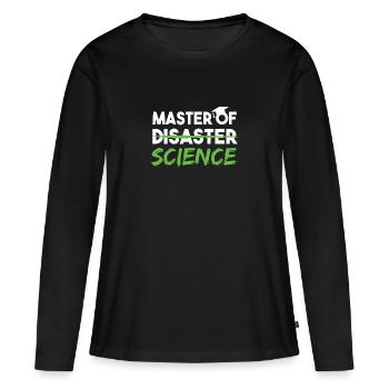 Master Of Science Uni Abschluss Master - T-shirt manches longues Premium bio Femme - noir - Devant - Julia (174cm)