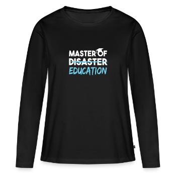Master of Education Lehramt Étudiants - T-shirt manches longues Premium bio Femme - noir - Devant - Julia (174cm)