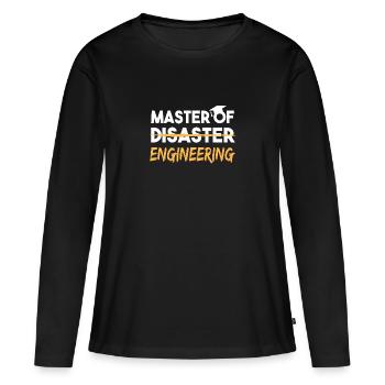 Master Of Engineering Uni Abschluss Master - T-shirt manches longues Premium bio Femme - noir - Devant - Julia (174cm)