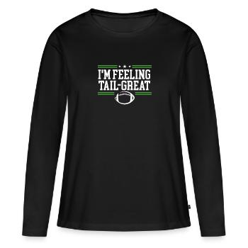 Ich Fühle Mich Großartig - Frauen Premium Bio Langarmshirt - Schwarz - Vorne - Julia (174cm)