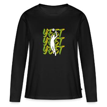 Volleyball players still - Women's Premium Organic Long Sleeve Shirt - black - Front - Julia (174cm)