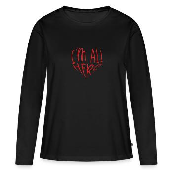 Ich Bin Ganz Ihr - Frauen Premium Bio Langarmshirt - Schwarz - Vorne - Julia (174cm)